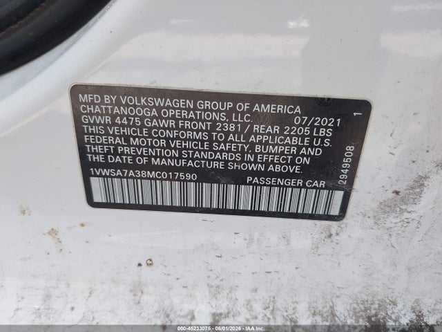 صورة مصغرة 9 لـ 2021 Volkswagen PASSAT 2.0T SE