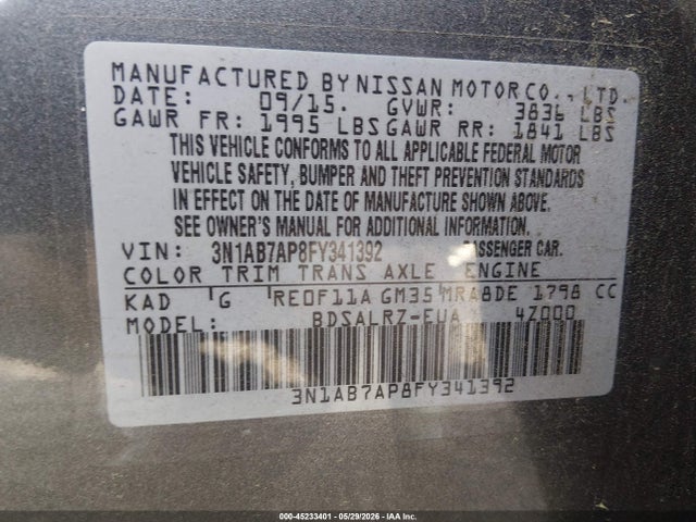 صورة 9 لـ 2015 Nissan SENTRA SR