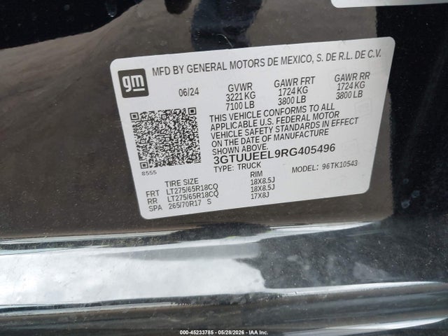 2024 GMC SIERRA 1500 4WD SHORT BOX AT4 照片 9