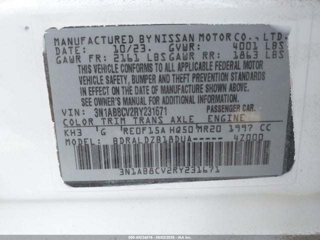 2024 Nissan SENTRA SV XTRONIC CVT 照片 9