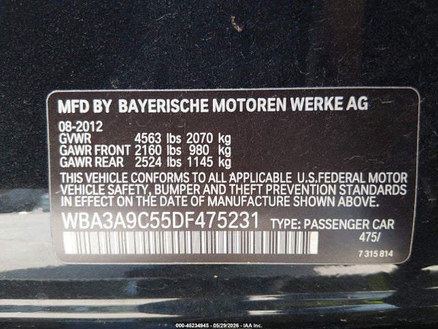 2013 BMW 335I — фото 9