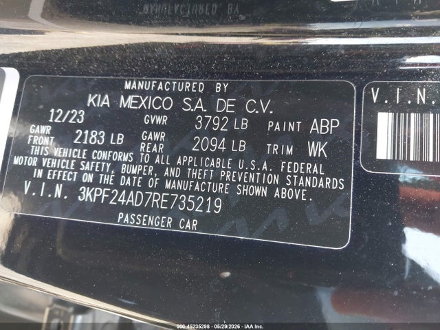 2024 KIA FORTE LXS 缩略图 9