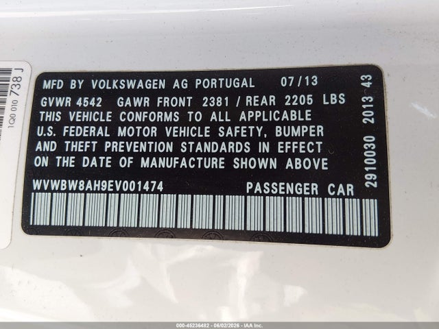 2014 Volkswagen EOS SPORT 照片 9