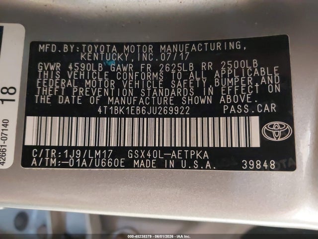 2018 Toyota AVALON LIMITED photo 9