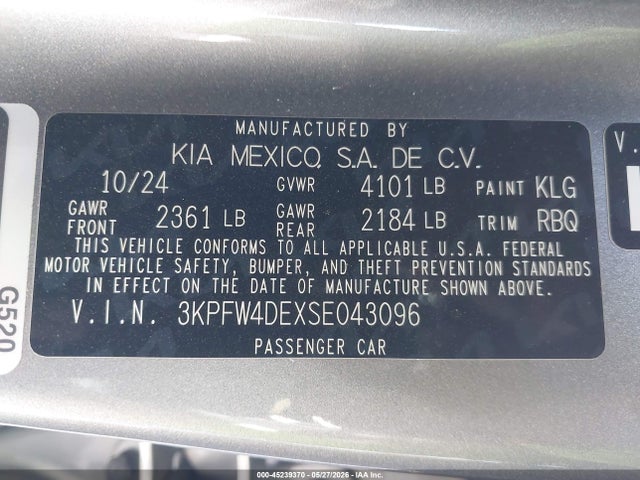 2025 KIA K4 GT-LINE photo 9