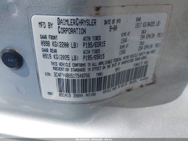 2001 Chrysler PT CRUISER 照片 9
