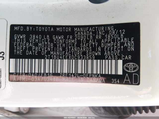 2013 Toyota COROLLA LE 照片 9