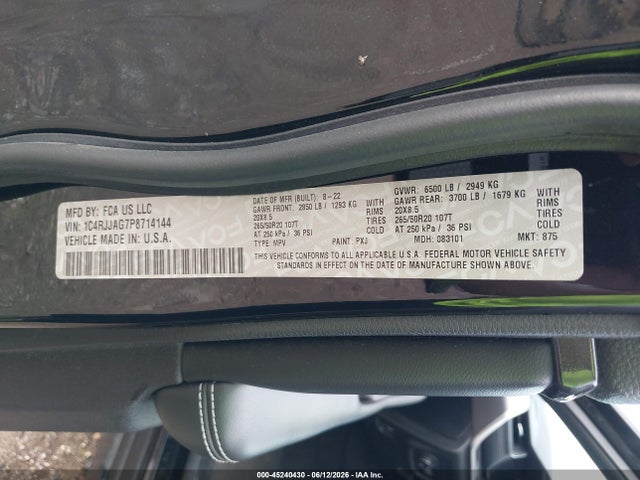 2023 JEEP GRAND CHEROKEE L ALTITUDE 4X2 9