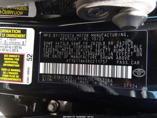 صورة 9 لـ 2024 Toyota CAMRY SE