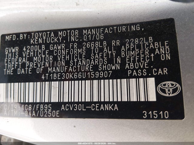 2006 Toyota CAMRY LE 照片 9