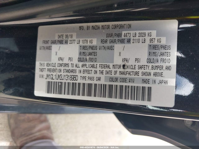 2018 Mazda MAZDA6 SPORT 照片 9