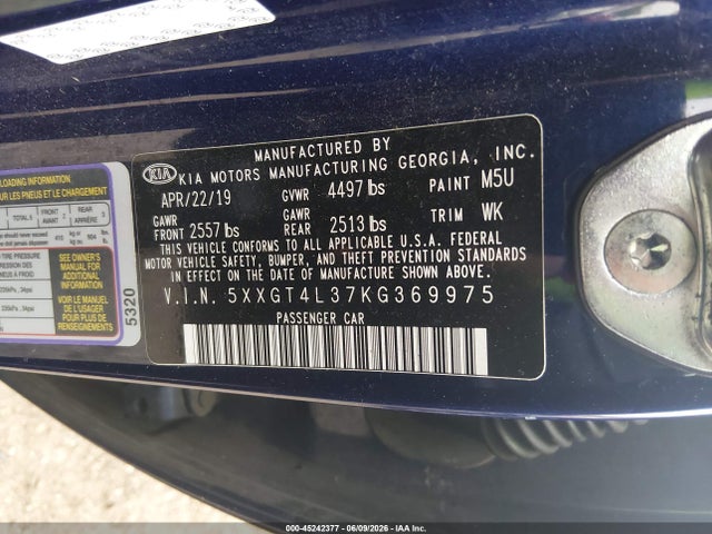 صورة 9 لـ 2019 KIA OPTIMA S