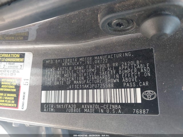 صورة 9 لـ 2023 Toyota CAMRY LE