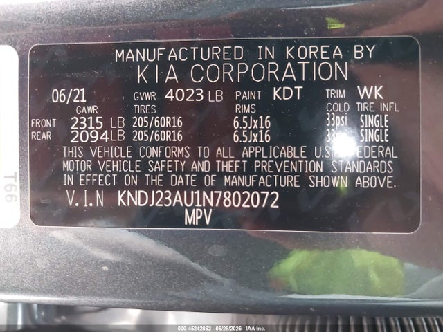 صورة 9 لـ 2022 KIA SOUL LX
