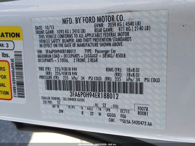 صورة 9 لـ 2014 FORD FUSION SE