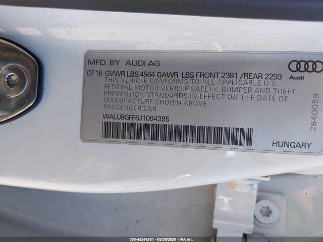 صورة 9 لـ 2018 AUDI A3 2.0T PREMIUM/2.0T TECH PREMIUM