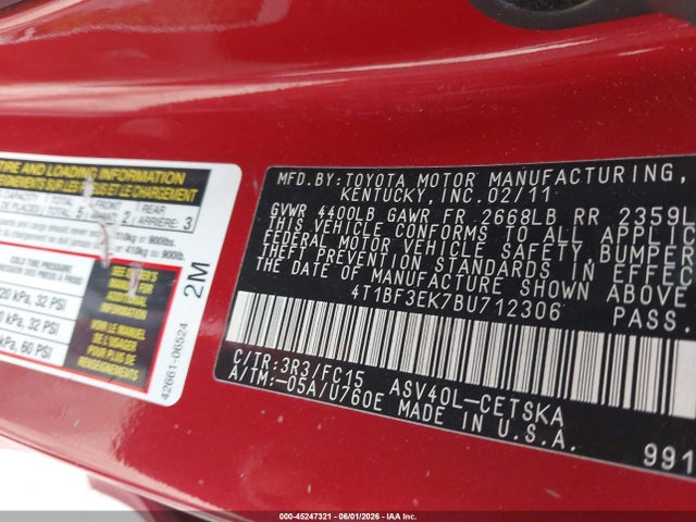 صورة مصغرة 9 لـ 2011 Toyota CAMRY SE