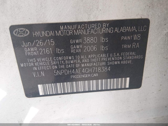 2016 Hyundai ELANTRA SE photo 9