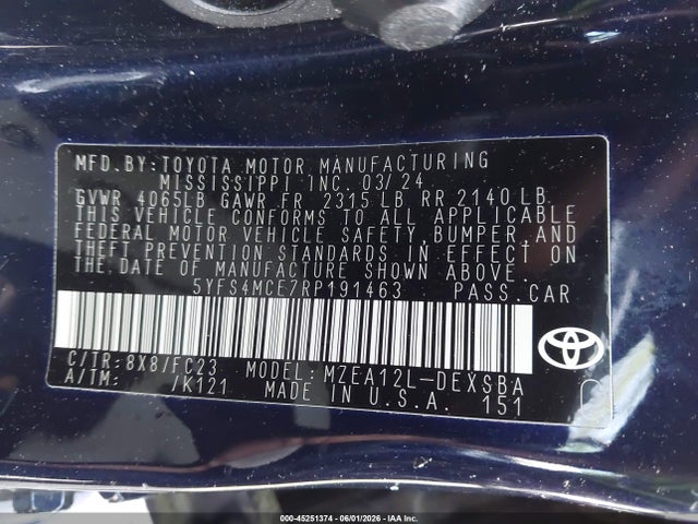 2024 Toyota COROLLA SE 照片 9