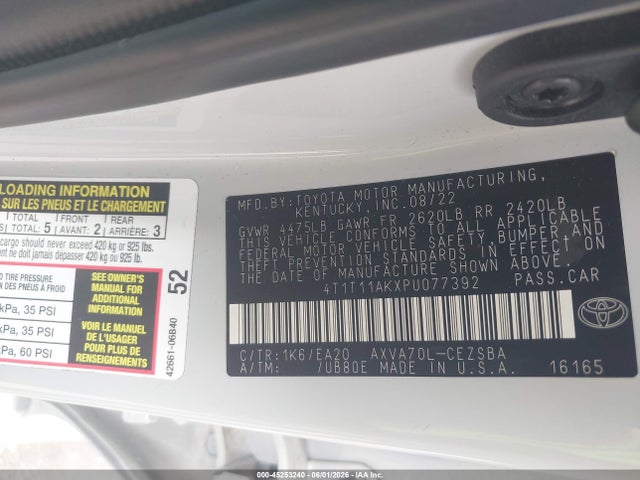 2023 Toyota CAMRY SE photo 9