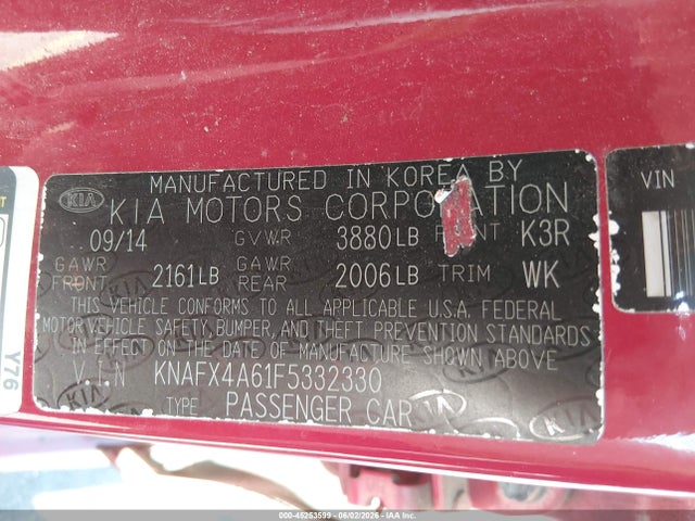 2015 KIA FORTE LX 照片 9