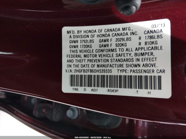صورة 9 لـ 2013 Honda CIVIC EX