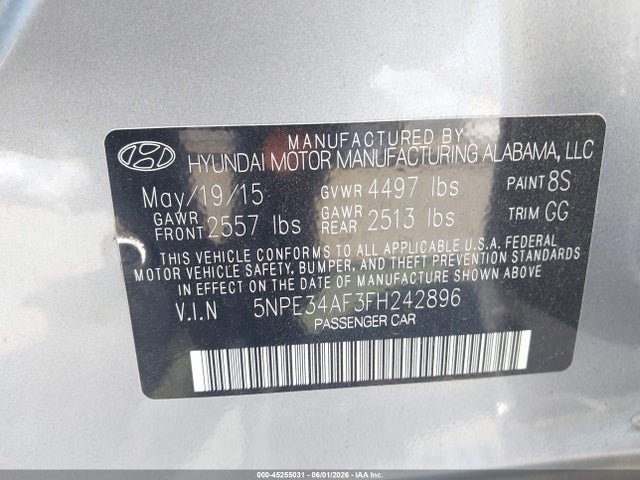 2015 Hyundai SONATA SPORT 照片 9