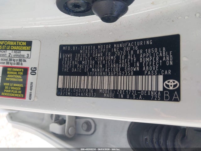 صورة 9 لـ 2016 Toyota COROLLA LE