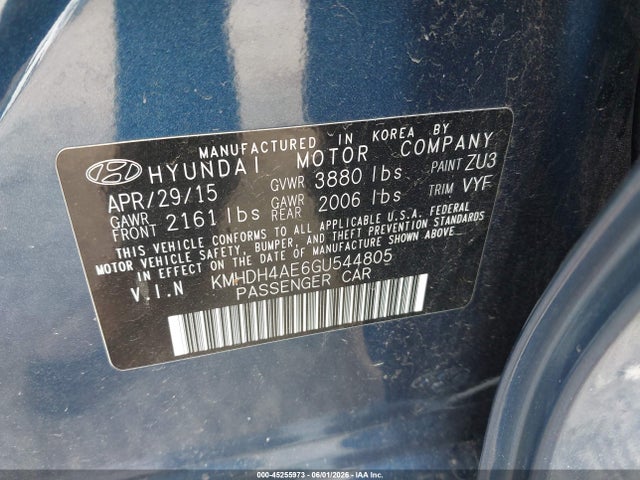 2016 Hyundai ELANTRA SE — фото 9