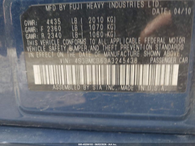 صورة 9 لـ 2010 Subaru LEGACY 2.5I PREMIUM