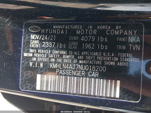 2022 Hyundai ELANTRA HYBRID LIMITED 缩略图 9