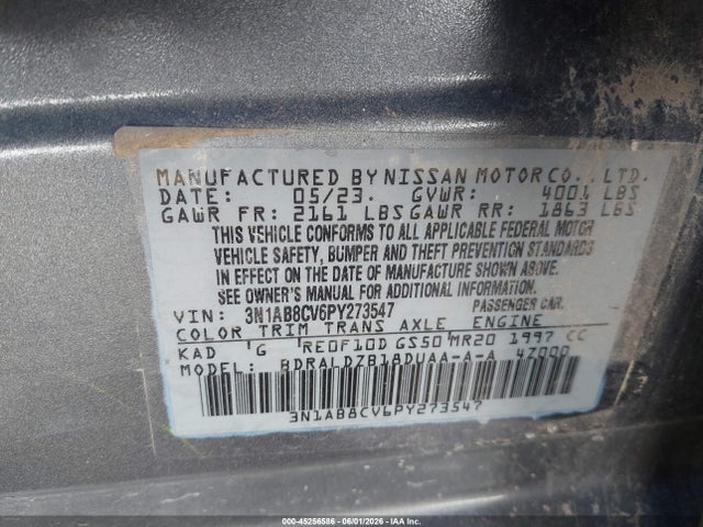 2023 NISSAN SENTRA SV XTRONIC CVT 9