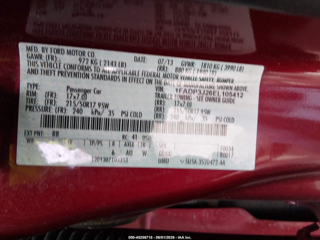 2014 FORD FOCUS TITANIUM 照片 9
