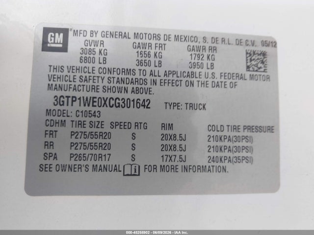 2012 GMC SIERRA 1500 SLT 照片 9