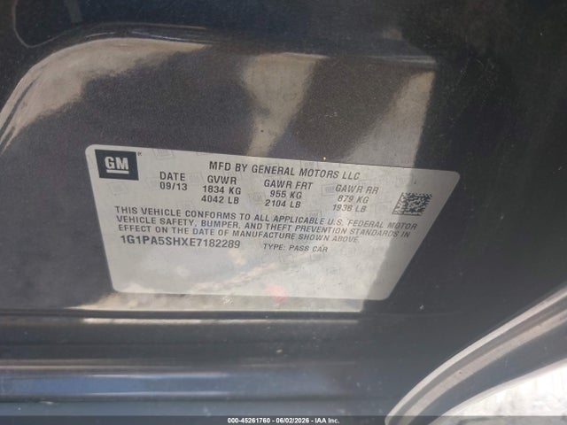 2014 Chevrolet CRUZE LS AUTO 照片 9