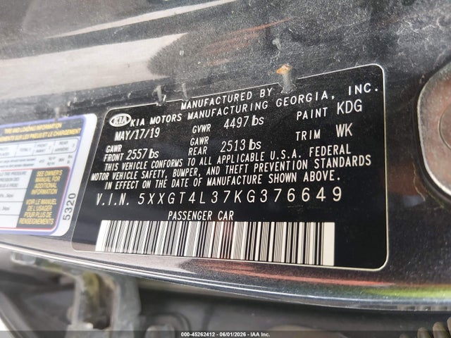 2019 KIA OPTIMA S photo 9