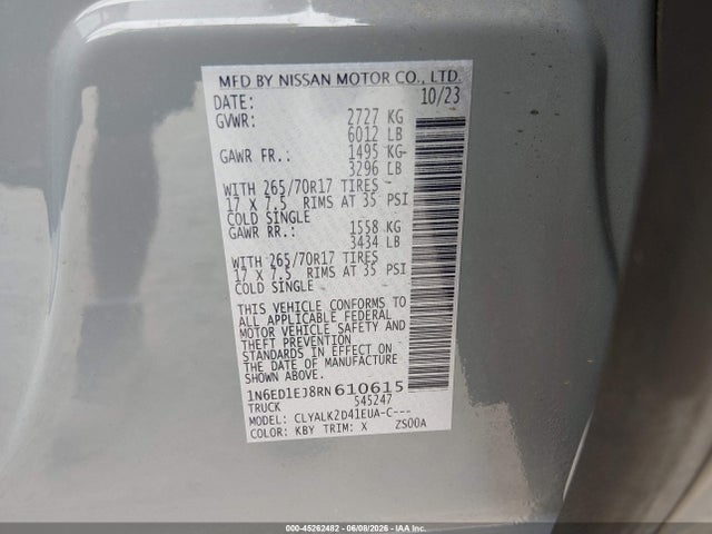صورة مصغرة 9 لـ 2024 Nissan FRONTIER PRO-X 4X2
