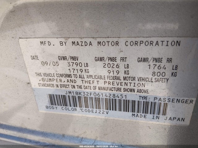 2006 Mazda MAZDA3 I 照片 9