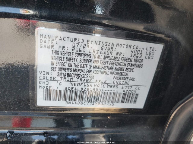 2025 Nissan SENTRA SV 照片 9