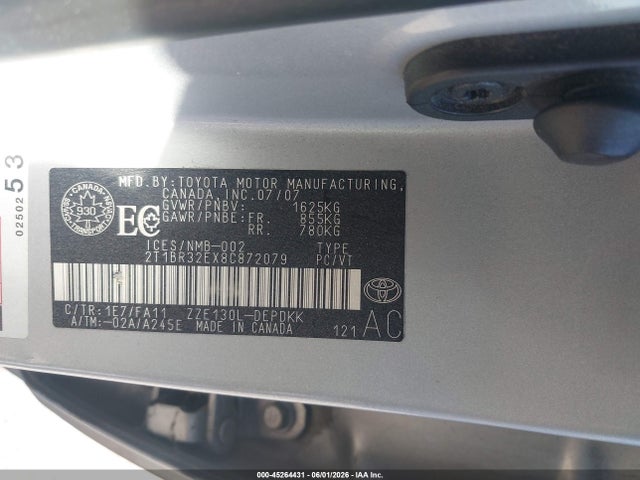 صورة 9 لـ 2008 Toyota COROLLA CE