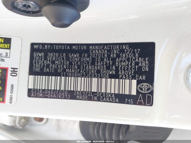 2018 Toyota COROLLA SE 照片 9