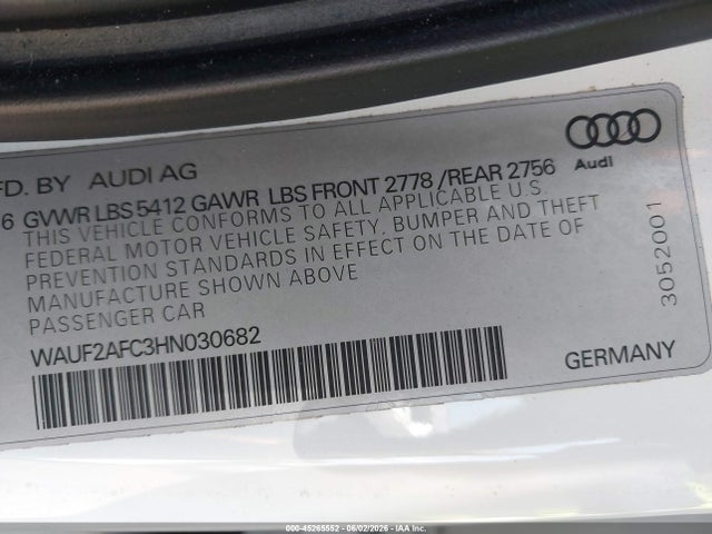 2017 AUDI A6 3.0T PREMIUM PLUS 照片 9
