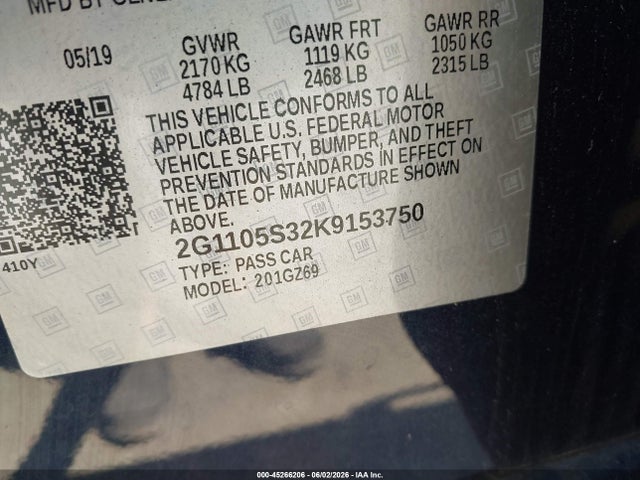 2019 Chevrolet IMPALA PREMIER 照片 9