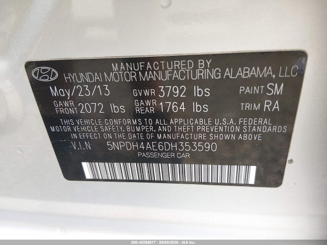 صورة 9 لـ 2013 Hyundai ELANTRA GLS