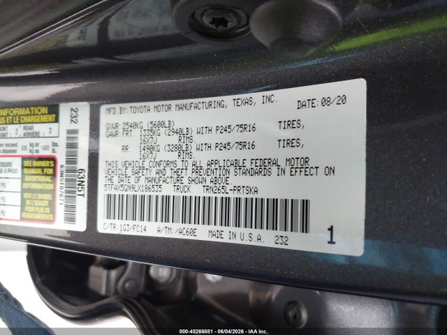 صورة 9 لـ 2020 Toyota TACOMA SR5