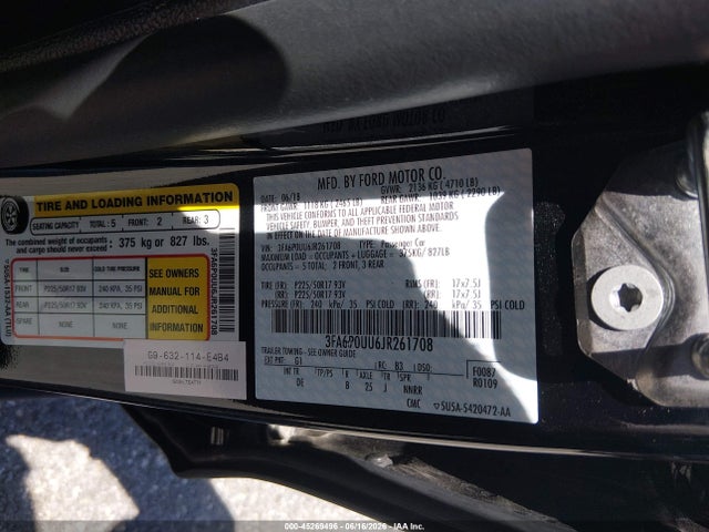 2018 FORD FUSION HYBRID S 照片 9