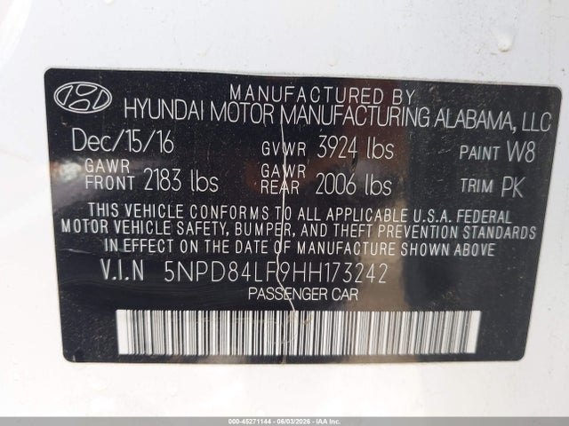 2017 Hyundai ELANTRA SE photo 9