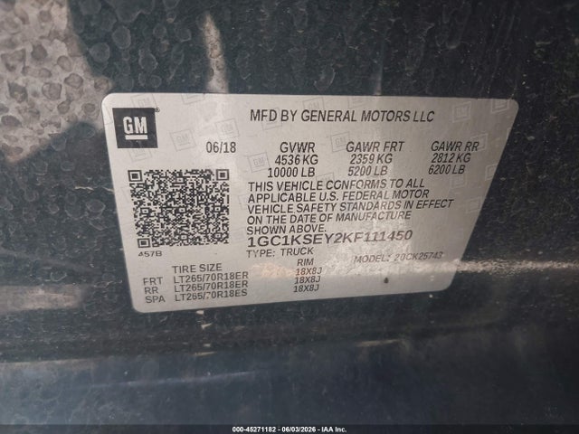 2019 Chevrolet SILVERADO 2500HD LT 照片 9