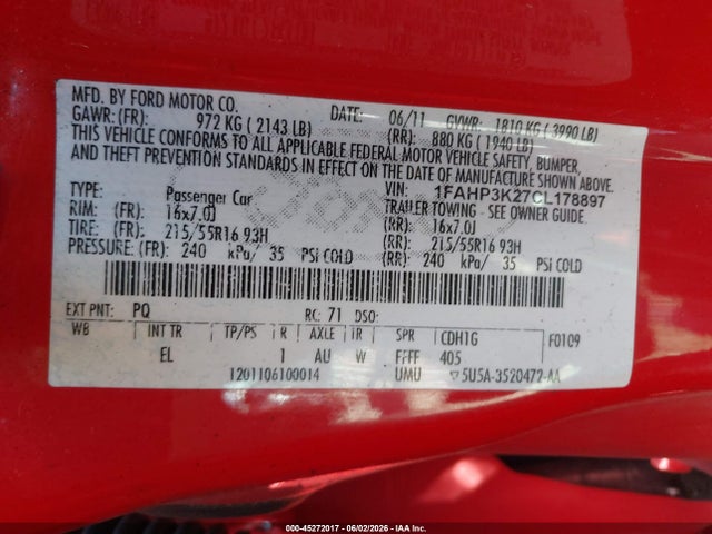 2012 FORD FOCUS SE 缩略图 9