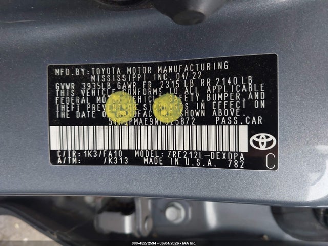 صورة 9 لـ 2022 Toyota COROLLA L